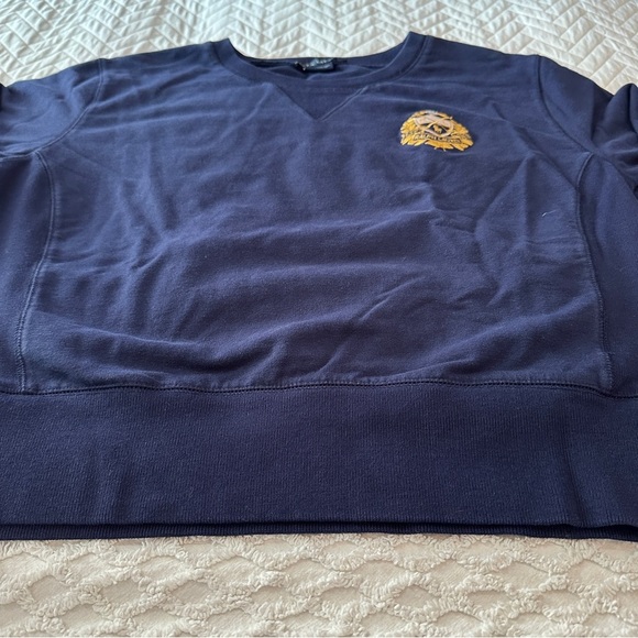 Ralph Lauren Navy Sweatshirt with Gold Emblem - Picture 11 of 15